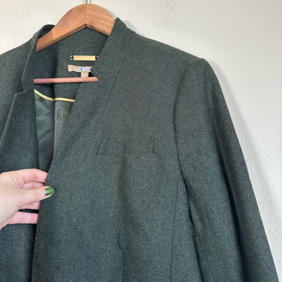 Talbots Luxe Wool Cashmere Flannel Single Button Blazer - Picture 5 of 14